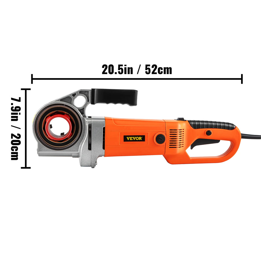 Electric Pipe Threader with 6 Dies