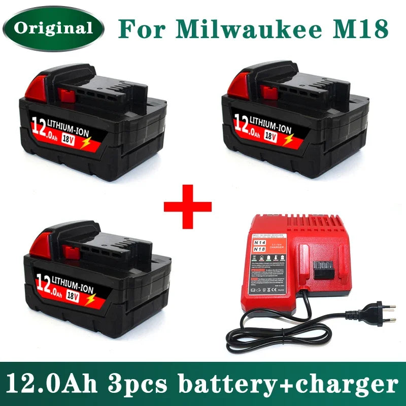 Original For Milwaukee M18 Power Tool Battery & Charger Combos