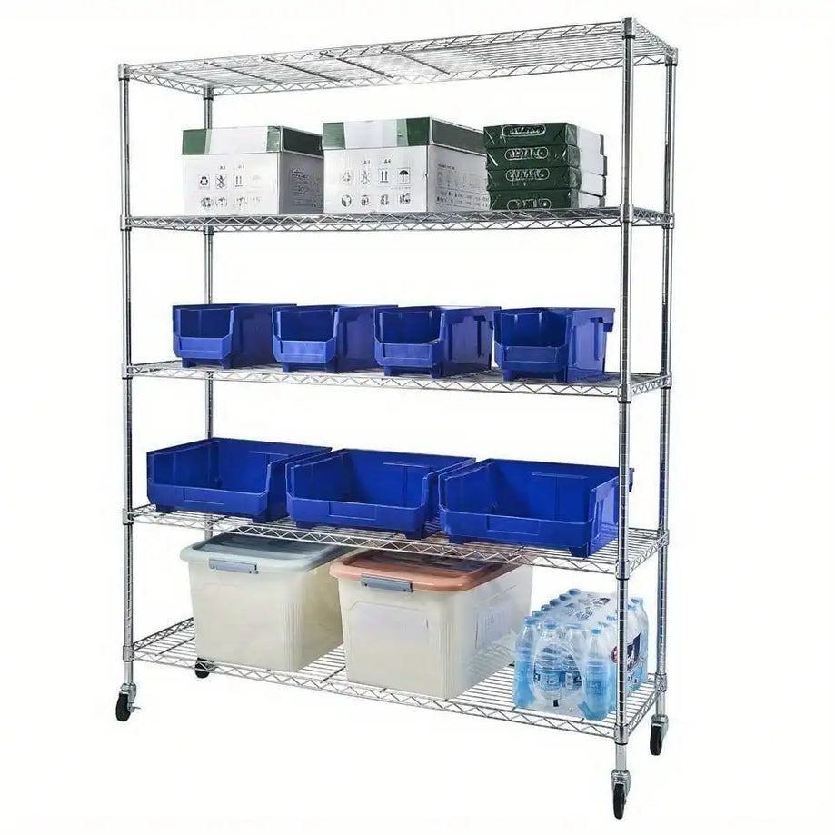 Storage Rack - 5 Tier With Casters