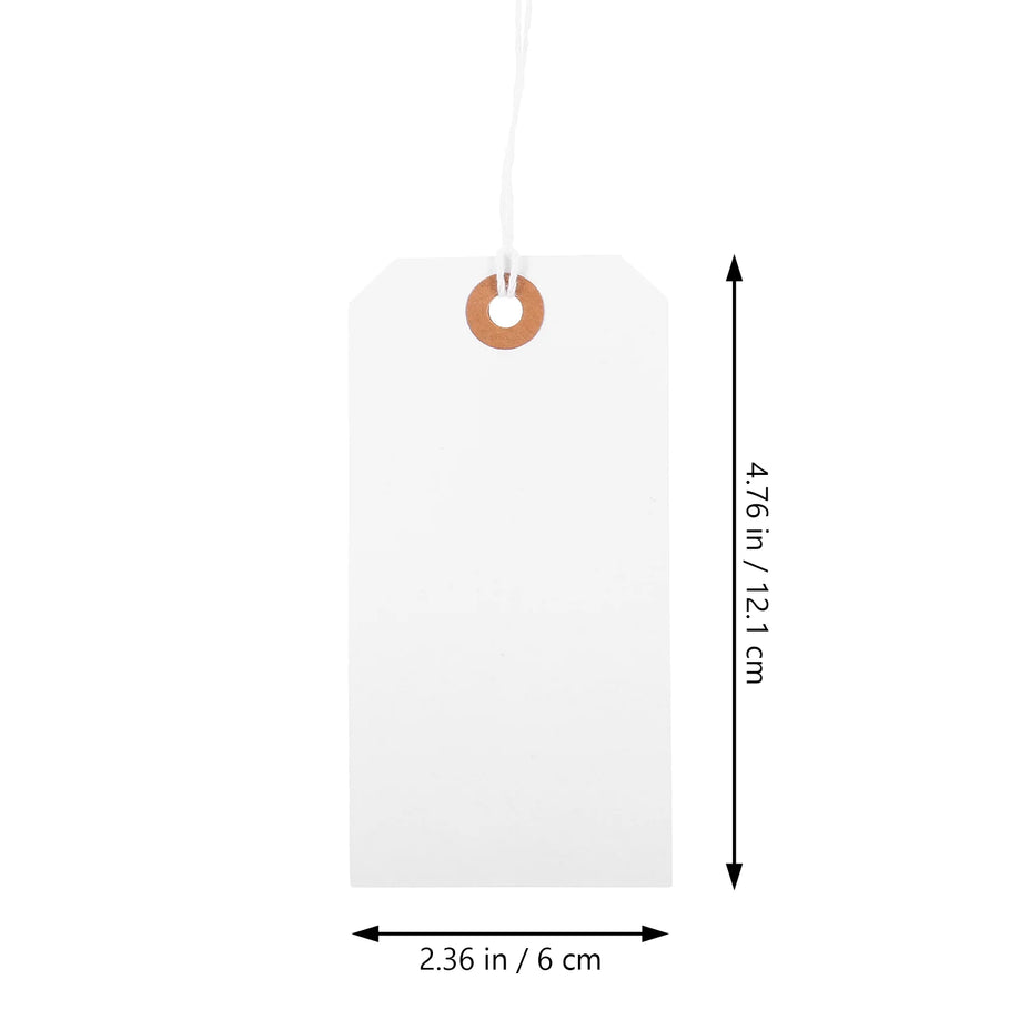Laundry Tags with Wire - 100 PCS