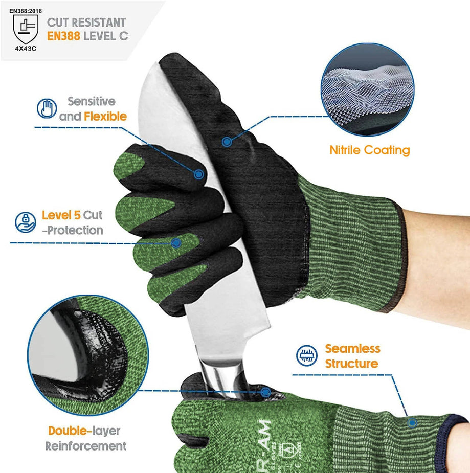 Gloves - Level 5 Cut-Resistant Gloves