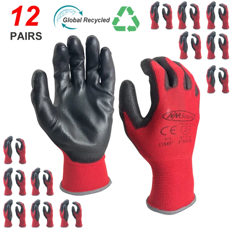 Gloves - NMSafety 12Pairs Professional Working Protective Gloves