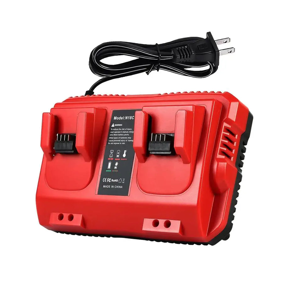 Portable 18V 2Ports Charger Station - Milwaukee M18 Battery