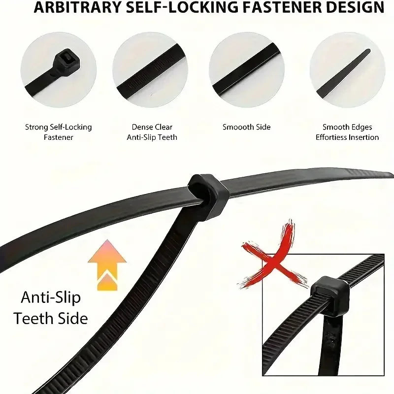Heavy Duty Cable Ties - Black