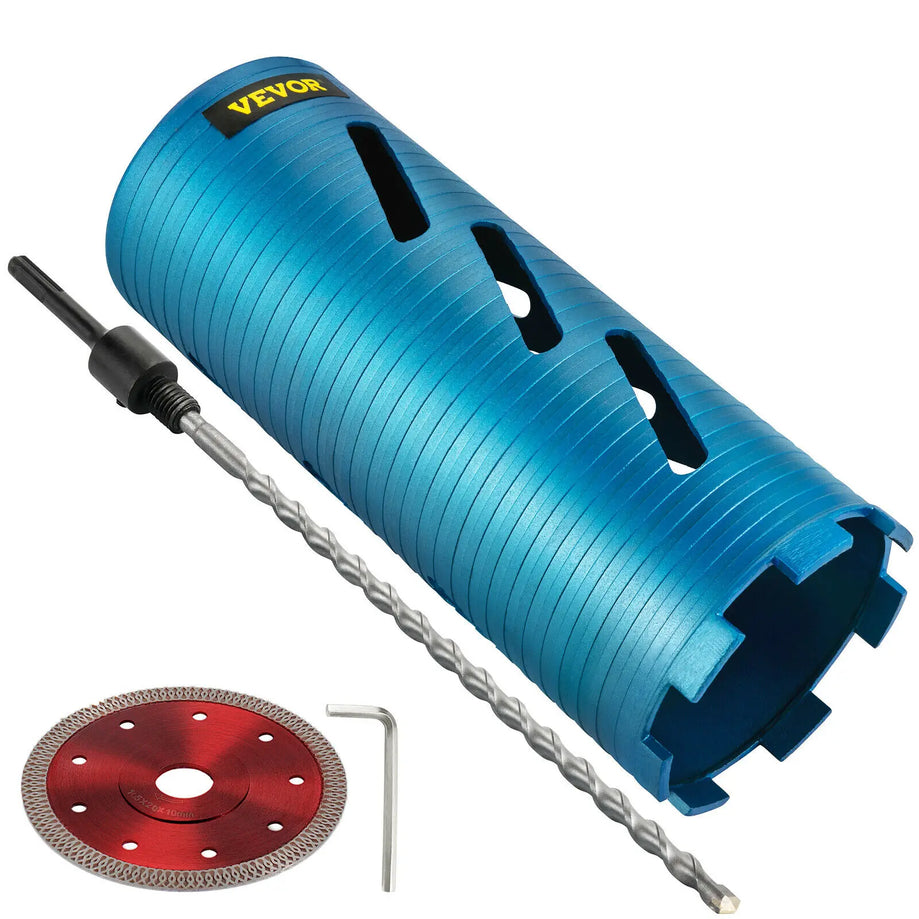 Core Drill Bit - Diamond Dry Wet Coring Pilot Bit Blade 5/8"-11 Universal Thread