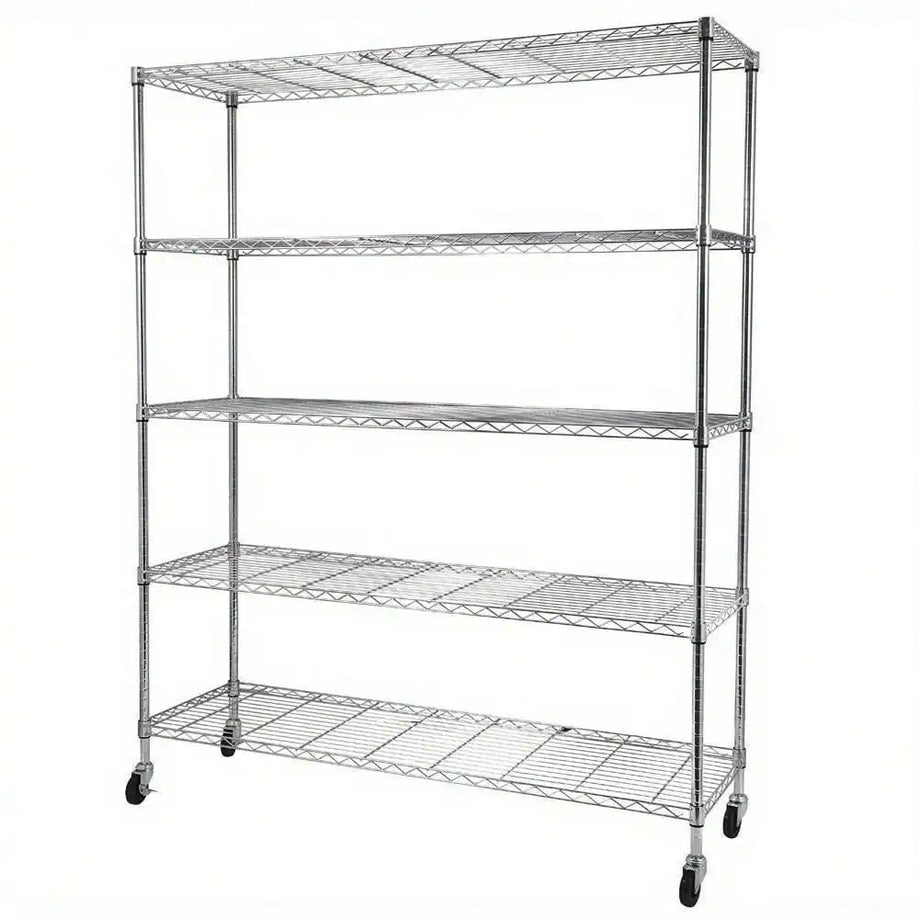 Storage Rack - 5 Tier With Casters