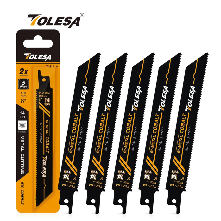 TOLESA Sawzall Blades 6in/9in 14TPI Bi-Metal