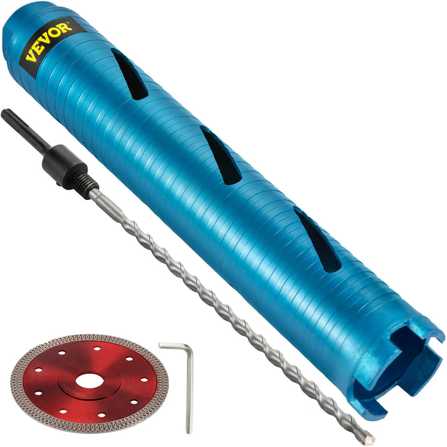 Core Drill Bit - Diamond Dry Wet Coring Pilot Bit Blade 5/8"-11 Universal Thread