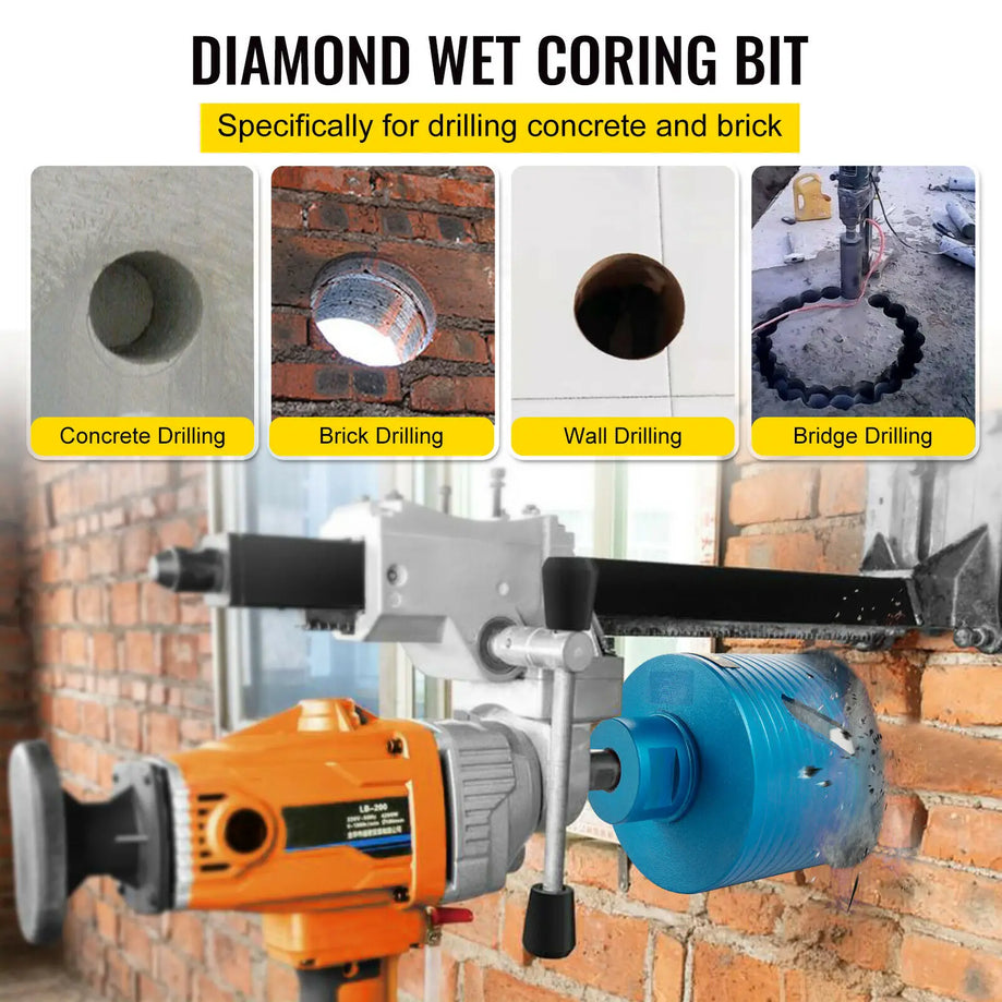 Core Drill Bit - Diamond Dry Wet Coring Pilot Bit Blade 5/8"-11 Universal Thread