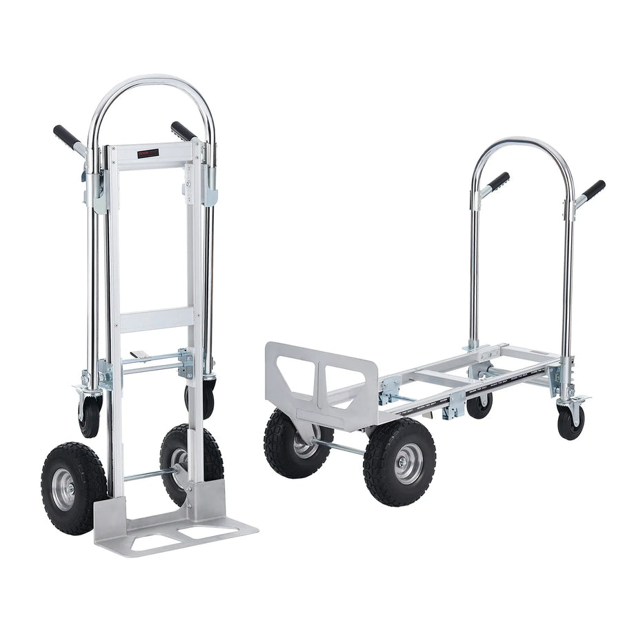 Aluminum Folding Hand Truck - Heavy Duty Collapsible