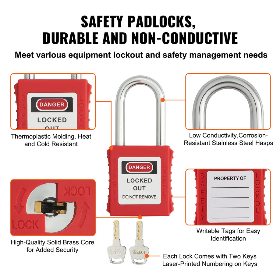 Electrical Lockout Tagout Kit - 47 Pcs