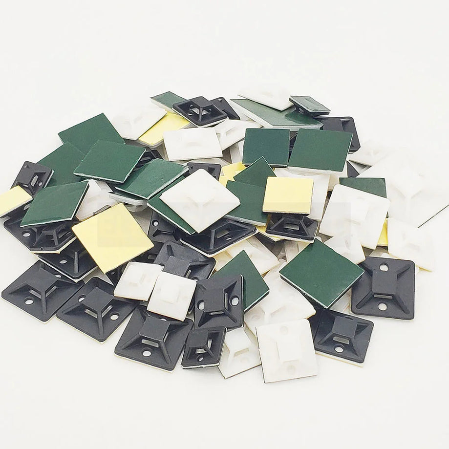 Sticky Back - White Cable Base
