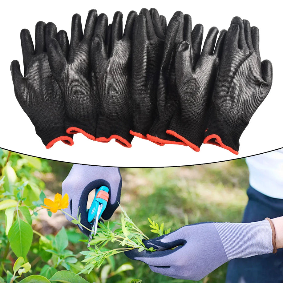 Gloves - 12Pairs Safety Coating Work Gloves l